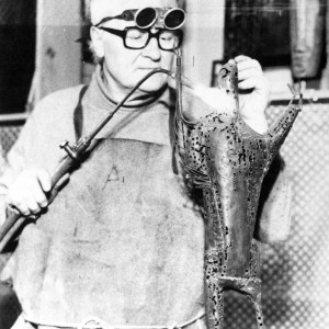 Der Künstler bei der Arbeit