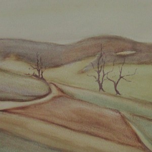 Hügelige Landschaft I